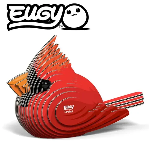 Eko Układanka 3D Ptak Kardynał Szkarłatny 6 lat+ Eugy EG_068