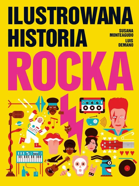 Książka dla dzieci 4-9 lat ILUSTROWANA HISTORIA ROCKA | Tata Robi Książki