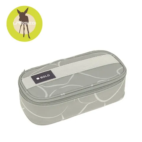 Piórnik - etui na akcesoria szkolne Bold Curve szałwiowy | Lassig