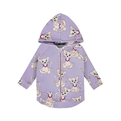 Bluza z kapturem JOGINEK FIOLET - YOGICAT VIOLET / HOODIE
