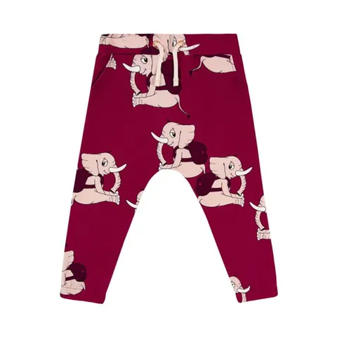 Spodnie SŁONIK BORDO - ELLIE DARK RED / PANTS